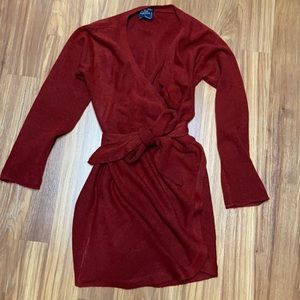 Abercrombie & Fitch wrap sweater dress